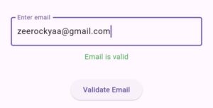 flutter email validation and setstate