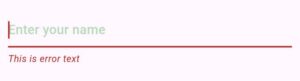 flutter errortext textformfield
