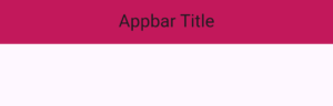 flutter appbar widget center title