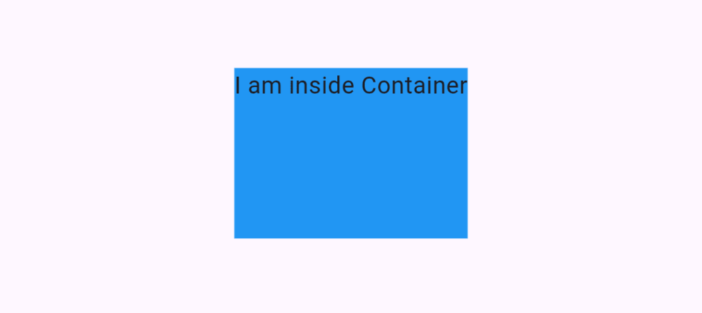 flutter container height