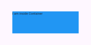 flutter container width