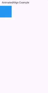 flutter AnimatedAlign