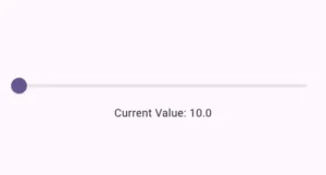 flutter slider min parameter