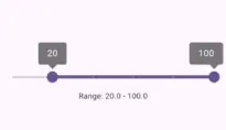 labels parameter of flutter range slider widget
