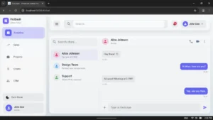 flutdash light theme chat ui