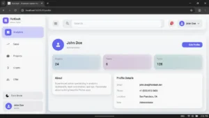 profile design ui flutter